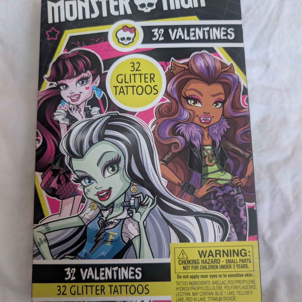 32 Monster High Valentine's Day Cards